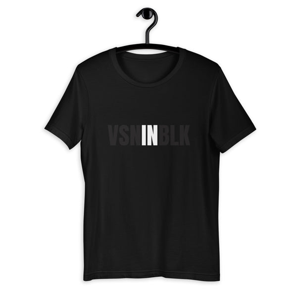 VSNINBLK - Short-Sleeve Unisex T-Shirt - Black - LiVit BOLD