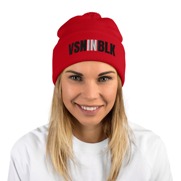 VSNINBLK Pom-Pom Beanie - 8 Colors - LiVit BOLD