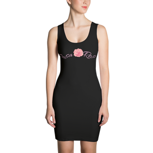 Rosa Rosa Sublimation Cut & Sew Dress - Black - LiVit BOLD