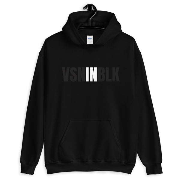 VSNINBLK - Unisex Hoodie - Black - LiVit BOLD
