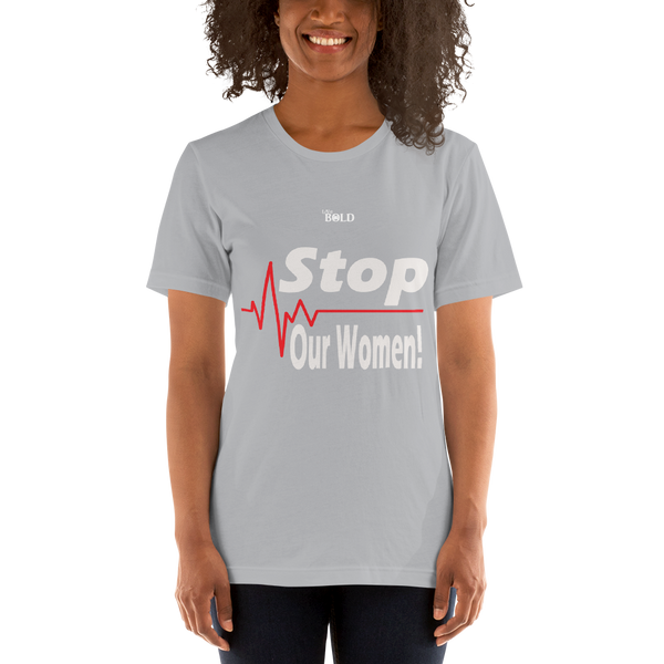 STOP harming our Women - Short-Sleeve Unisex T-Shirt - 15 Colors - LiVit BOLD - LiVit BOLD