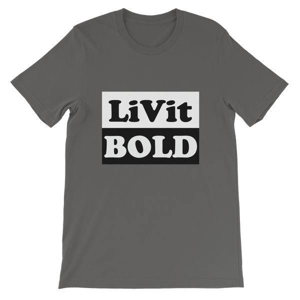 LiVit BOLD Black and White Box Short-Sleeve Unisex T-Shirt - 7 Colors - LiVit BOLD