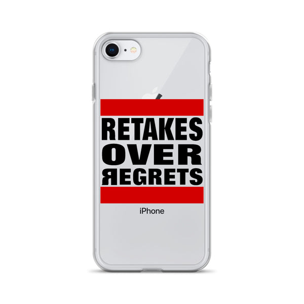 Retake Over Regrets iPhone Cases