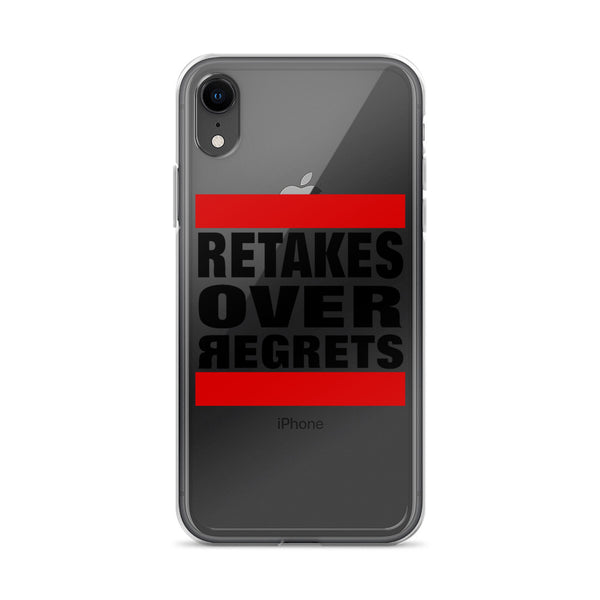 Retake Over Regrets iPhone Cases