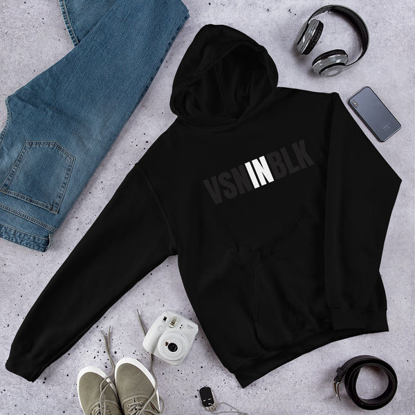 VSNINBLK - Unisex Hoodie - Black - LiVit BOLD
