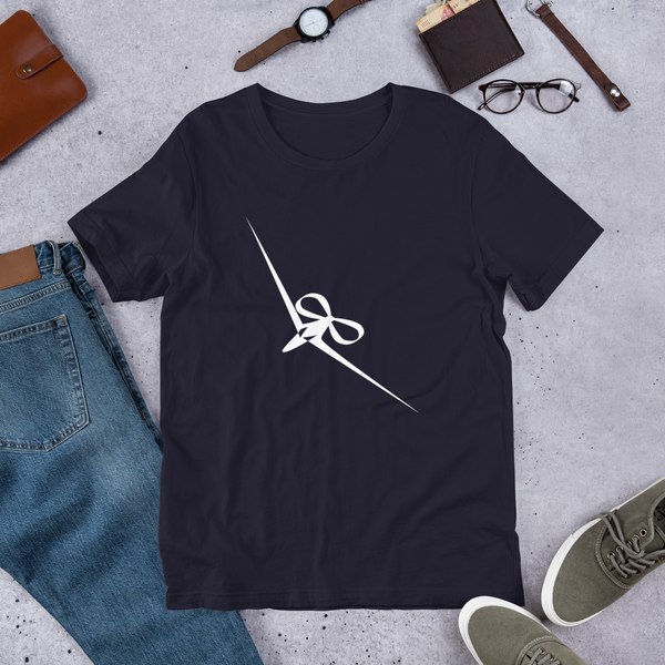 Big Dream Girl Ribbon Bow Plane Design Short-Sleeve Unisex T-Shirt - 8 Colors - LiVit BOLD