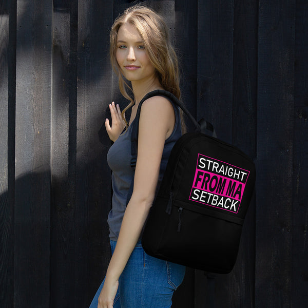 Straight From Ma Setback Backpack - Black - LiVit BOLD