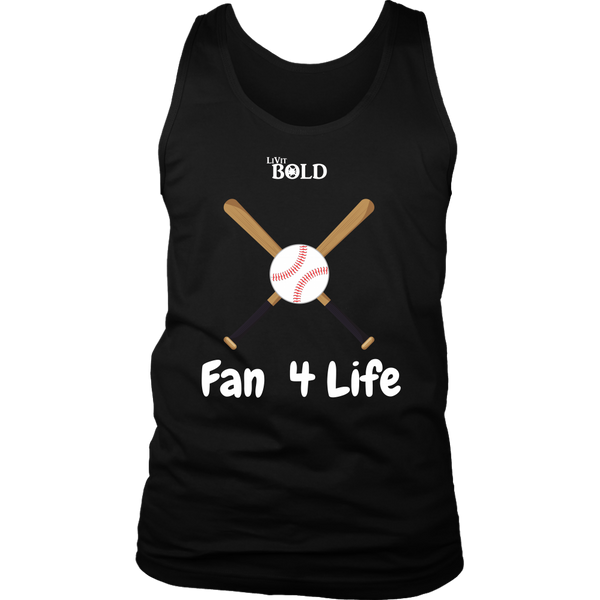 LiVit BOLD District Men's Tank - Fan 4 Life - Baseball - LiVit BOLD
