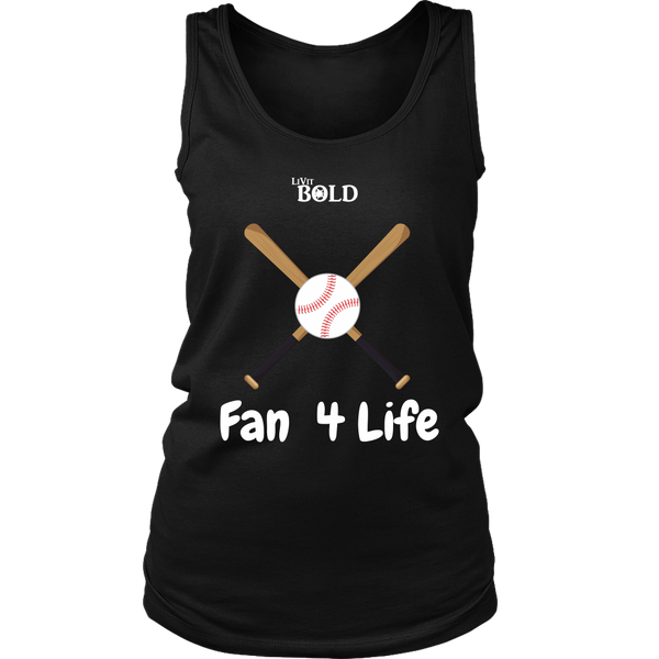 LiVit BOLD District Women's Tank - Fan 4 Life - Baseball - LiVit BOLD