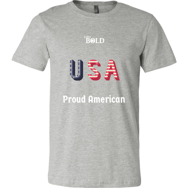 LiVit BOLD Canvas Men's Shirt - Proud American - LiVit BOLD