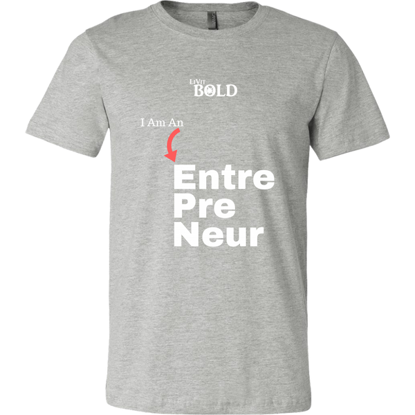 LiVit BOLD Canvas Men's Shirt - I am an Entrepreneur - LiVit BOLD