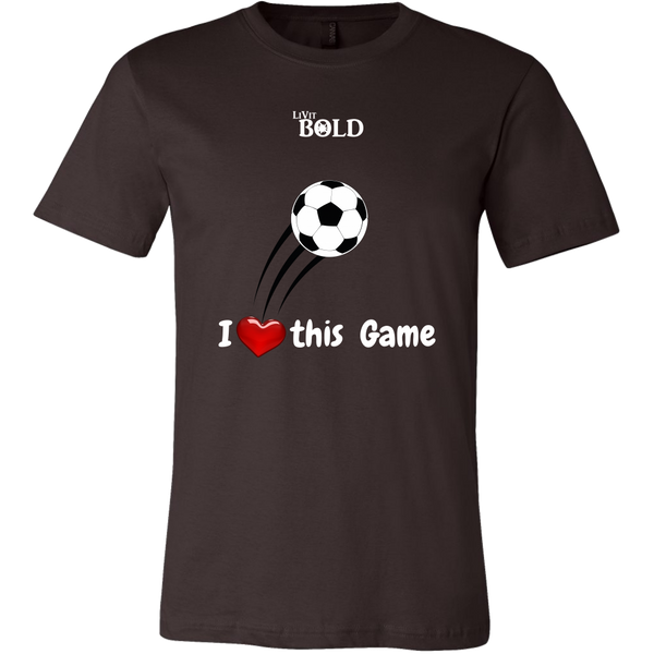 LiVit BOLD Canvas Men's Shirt - I Heart This Game - LiVit BOLD