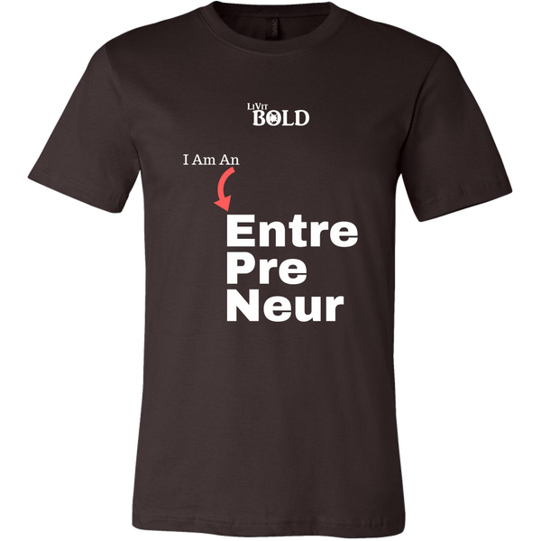 LiVit BOLD Canvas Men's Shirt - I am an Entrepreneur - LiVit BOLD