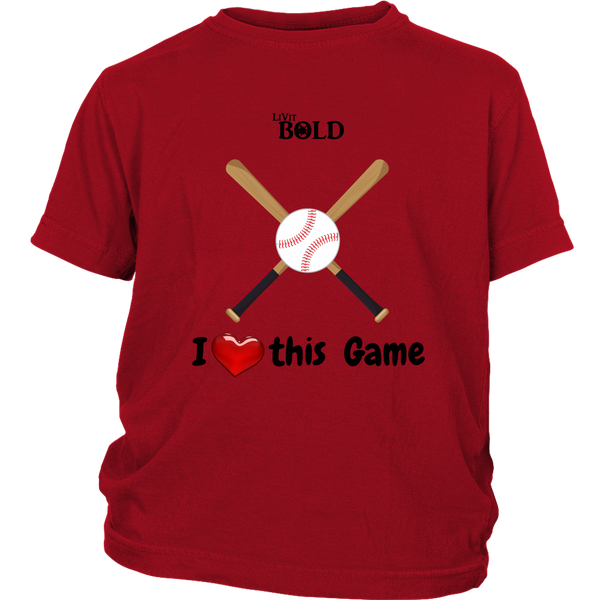 LiVit BOLD District Youth Shirt -  I heart this Game - LiVit BOLD