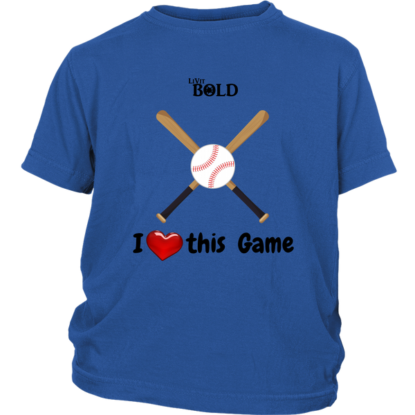 LiVit BOLD District Youth Shirt -  I heart this Game - LiVit BOLD