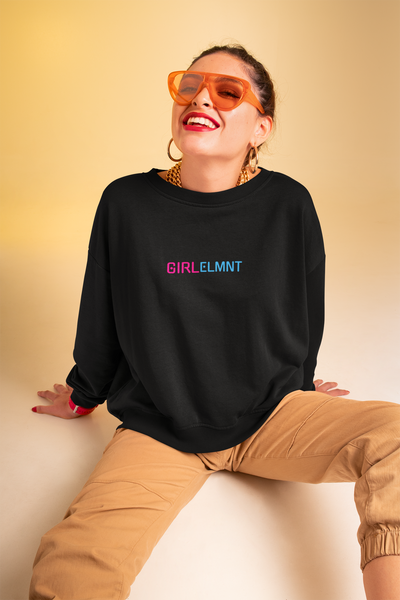 Girl Elmnt Sweatshirt (Black and Navy)