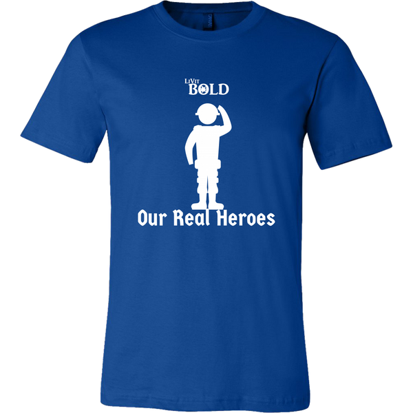 LiVit BOLD Canvas Men's Shirt -Our Real Heroes - Army Style - LiVit BOLD