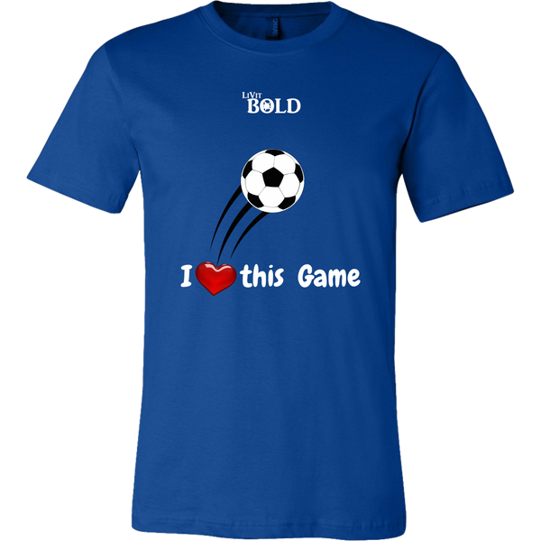 LiVit BOLD Canvas Men's Shirt - I Heart This Game - LiVit BOLD