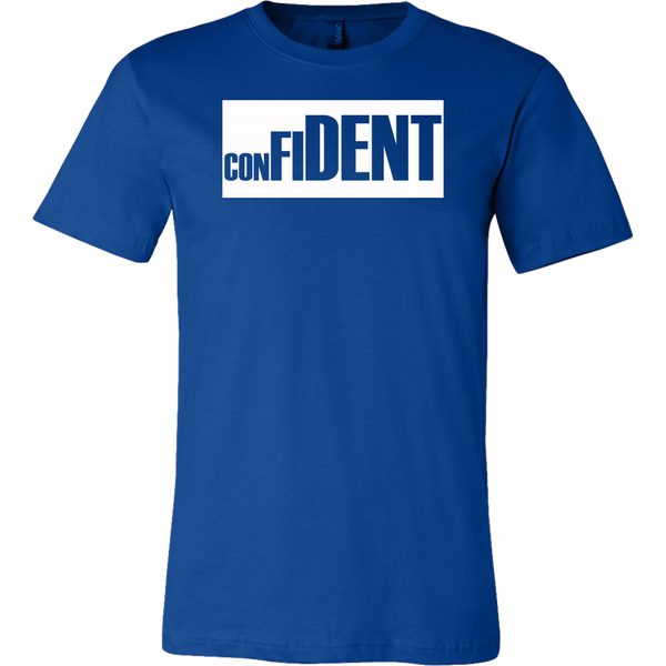 CONFIDENT Front and Back Print Men's T-Shirt - 16 Colors - LiVit BOLD - LiVit BOLD