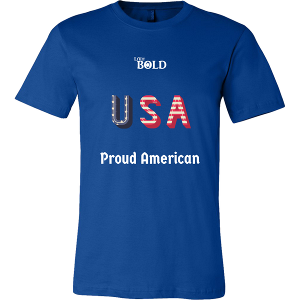 LiVit BOLD Canvas Men's Shirt - Proud American - LiVit BOLD