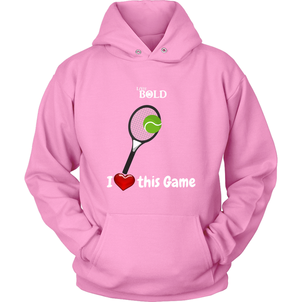 LiVit BOLD Hoodies for Men & Women - I Heart this Game - Tennis - LiVit BOLD
