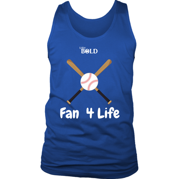LiVit BOLD District Men's Tank - Fan 4 Life - Baseball - LiVit BOLD