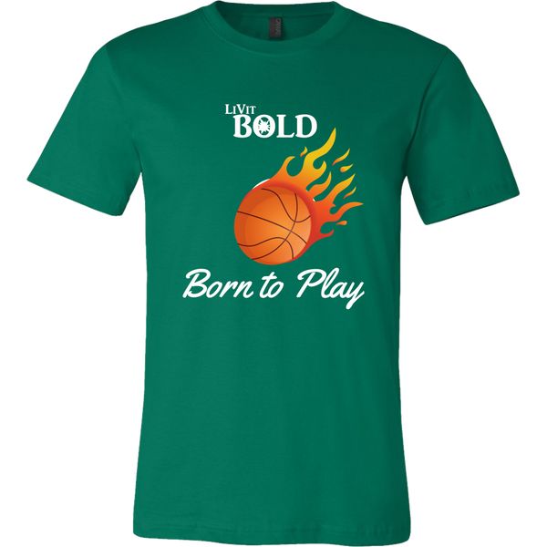 LiVit BOLD Men's - Born to Play - Shirt - Basketball Collection - LiVit BOLD