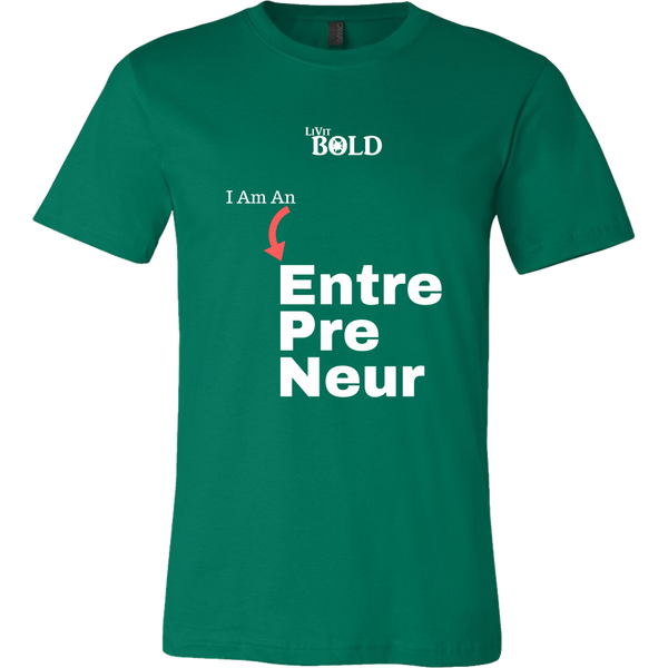 LiVit BOLD Canvas Men's Shirt - I am an Entrepreneur - LiVit BOLD