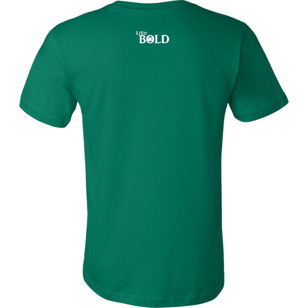 CONFIDENT Front and Back Print Men's T-Shirt - 16 Colors - LiVit BOLD - LiVit BOLD