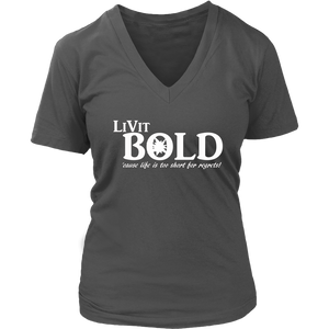 LiVit BOLD District Women's V-Neck Shirt - LiVit BOLD