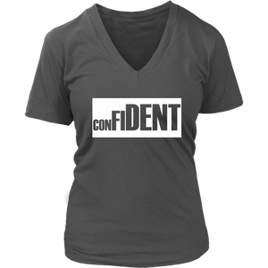 CONFIDENT Front and Back Print Women's Top - 7 Colors - LiVit BOLD - LiVit BOLD