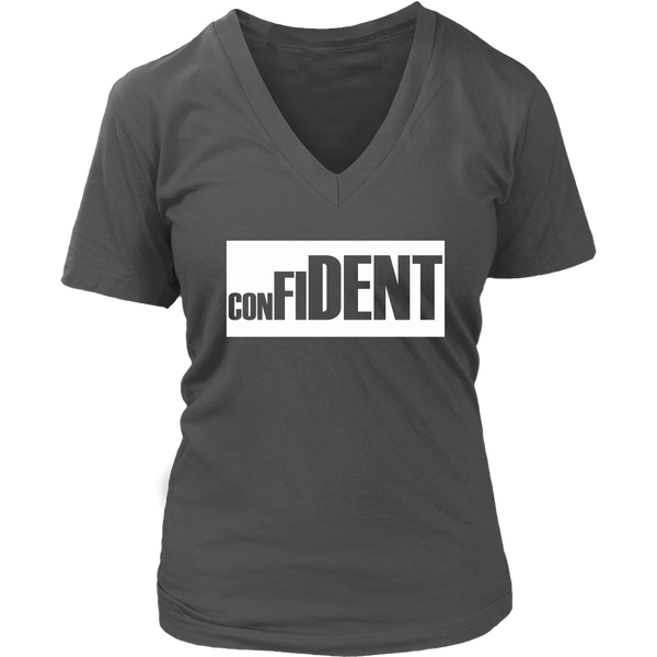 CONFIDENT Front and Back Print Women's Top - 7 Colors - LiVit BOLD - LiVit BOLD