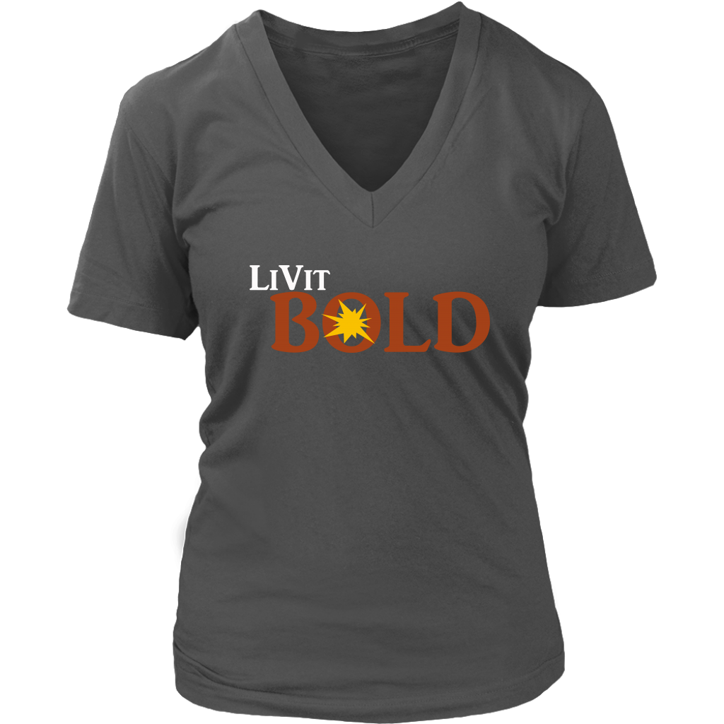 LiVit BOLD District Women's V-Neck Shirt - LiVit BOLD