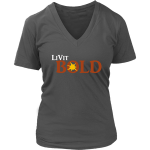 LiVit BOLD District Women's V-Neck Shirt - LiVit BOLD