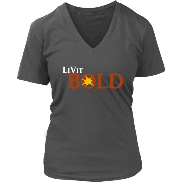 LiVit BOLD District Women's V-Neck Shirt - LiVit BOLD