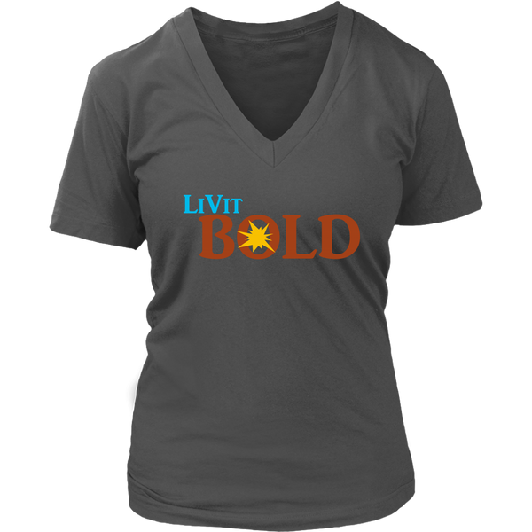 LiVit BOLD District Women's V-Neck Shirt - LiVit BOLD