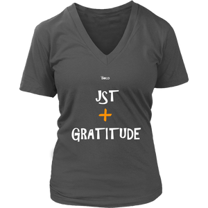 Just Add Gratitude Women's T-Shirt - LiVit BOLD - 7 Colors - LiVit BOLD