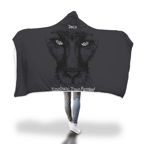 Panther Face Hooded Blanket - LiVit BOLD - LiVit BOLD