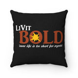 LiVit BOLD Spun Polyester Square Pillow