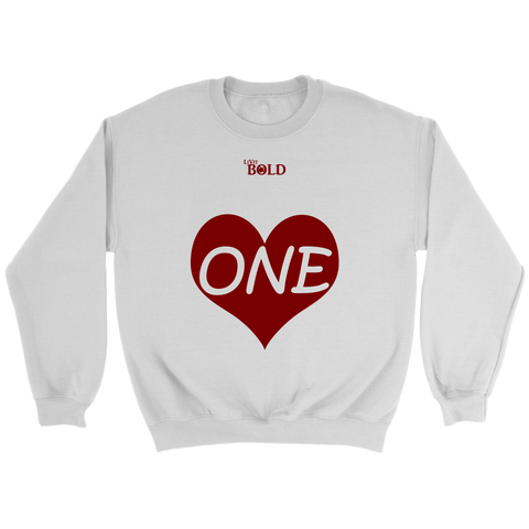 ONE LOVE - Unisex Crewneck Sweatshirt - LiVit BOLD - 3 Colors - LiVit BOLD