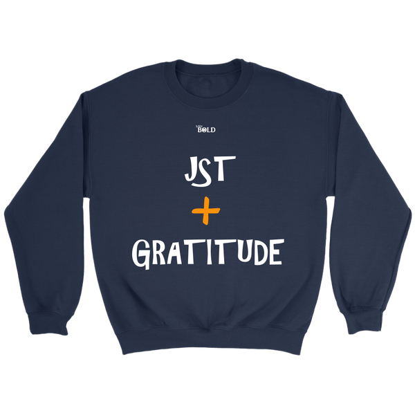 Just Add Gratitude Unisex Crewneck Sweatshirt - LiVit BOLD - 7 Colors - LiVit BOLD