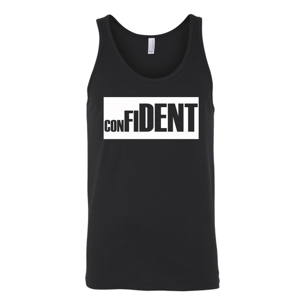 CONFIDENT Front and Back Print Unisex Tank - 4 Colors - LiVit BOLD - LiVit BOLD