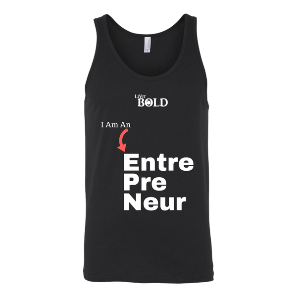 LiVit BOLD Canvas Unisex Tank - I am an Entrepreneur - LiVit BOLD