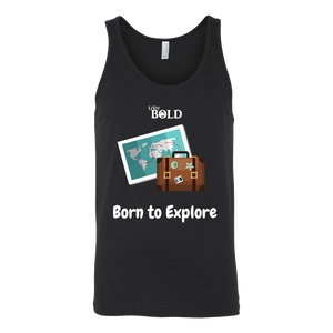 LiVit BOLD Canvas Unisex Tank - Born to Explore - LiVit BOLD