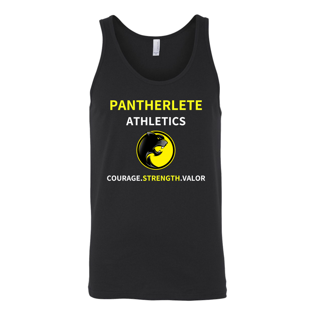 Pantherlete Athletics Unisex Tank - Black - LiVit BOLD