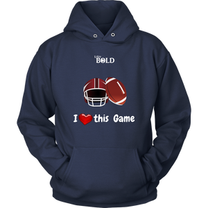 LiVit BOLD Men & Women Hoodies --- I Heart This Game - Football - LiVit BOLD