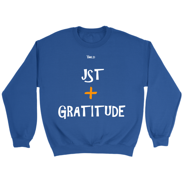 Just Add Gratitude Unisex Crewneck Sweatshirt - LiVit BOLD - 7 Colors - LiVit BOLD