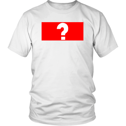 Red Block Question Sign Unisex T-Shirt - (2 Colors)