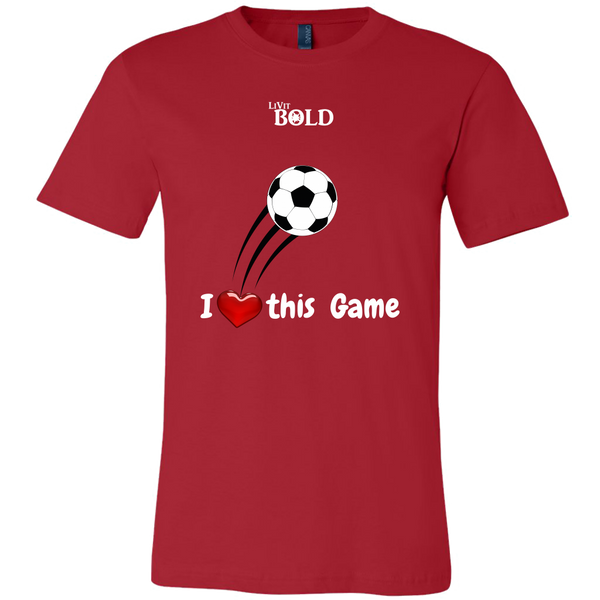 LiVit BOLD Canvas Men's Shirt - I Heart This Game - LiVit BOLD