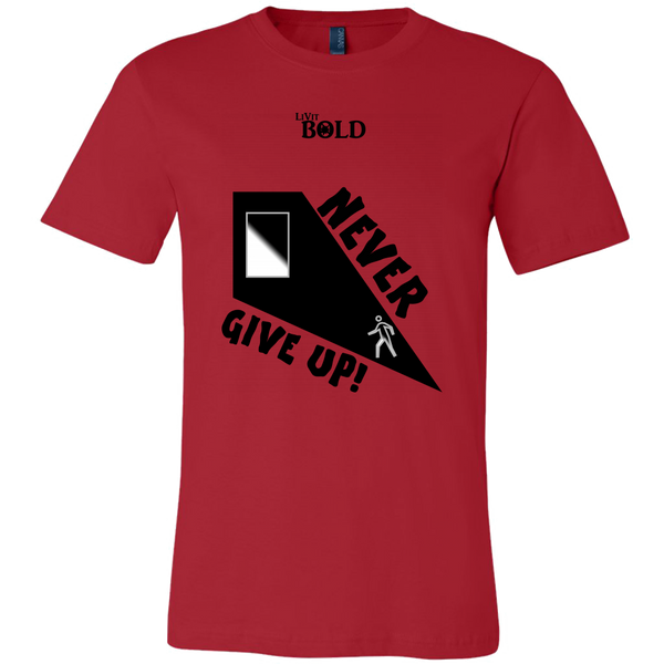 Never Give Up Men's T-Shirt - LiVit BOLD - LiVit BOLD